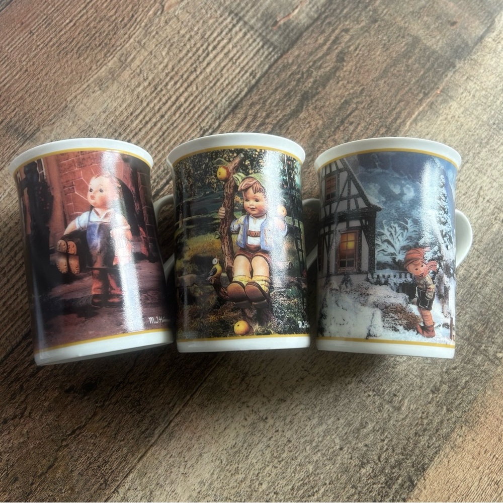 Hummel Collector Month Mugs Set of 3. Danbury Mint